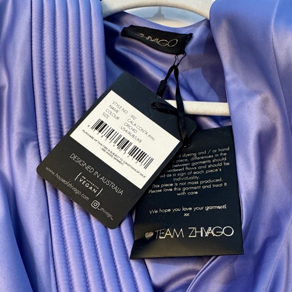 Zhivago Lavender Mini Dress with Belted Detail - Picture 2 of 3